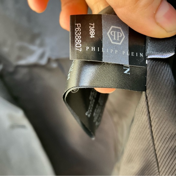 Philip Plein Couture Made in Italy crop sleeve black blazer size small - Picture 9 of 16